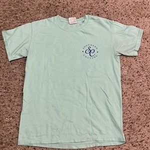 Southern Couture | Size Small | Design on back of shirt | Aqua Blue |
